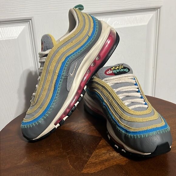 🔥 NIKE Air Max 97 “AIR SPRUNG” GS  Special Edition Running Shoes - Sz 7Y - EUC - Picture 4 of 14